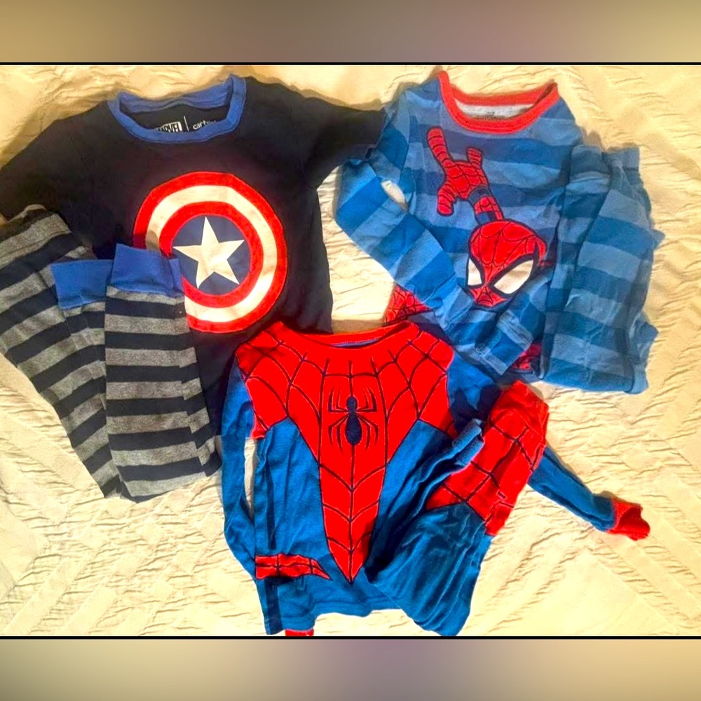Super Hero pajama BUNDLE (3), Size 4T